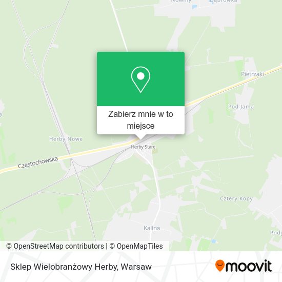 Mapa Sklep Wielobranżowy Herby