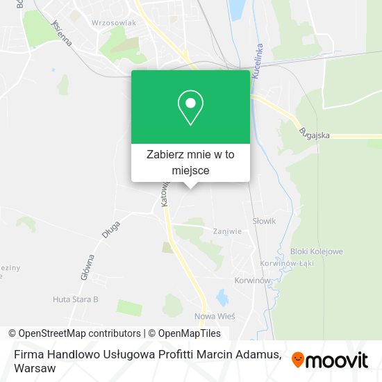 Mapa Firma Handlowo Usługowa Profitti Marcin Adamus