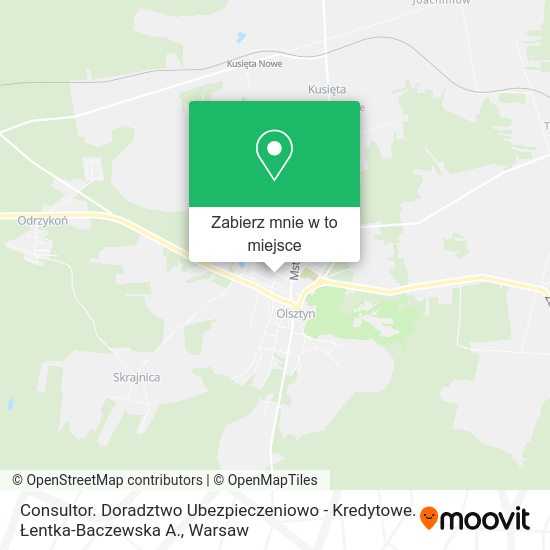 Mapa Consultor. Doradztwo Ubezpieczeniowo - Kredytowe. Łentka-Baczewska A.