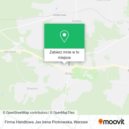 Mapa Firma Handlowa Jas Irena Piotrowska