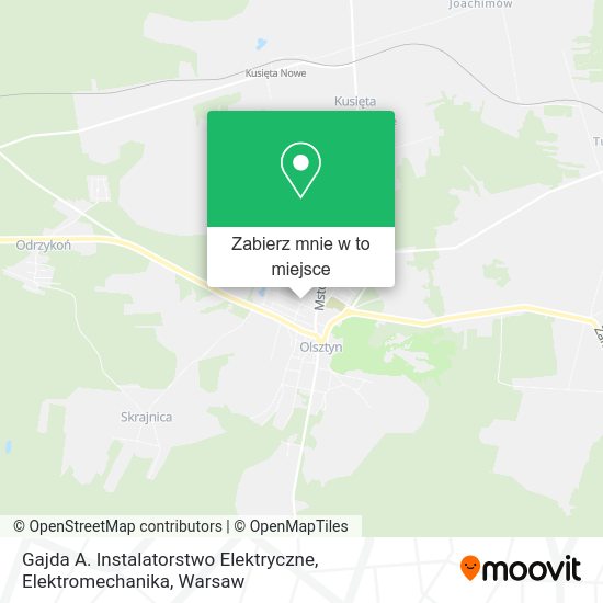 Mapa Gajda A. Instalatorstwo Elektryczne, Elektromechanika