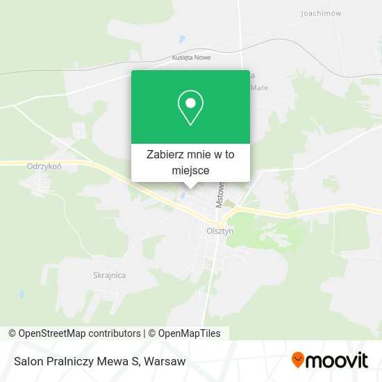 Mapa Salon Pralniczy Mewa S