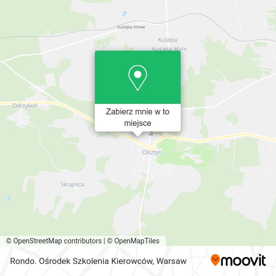 Mapa Rondo. Ośrodek Szkolenia Kierowców