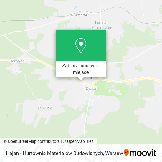 Mapa Hajan - Hurtownia Materiałów Budowlanych