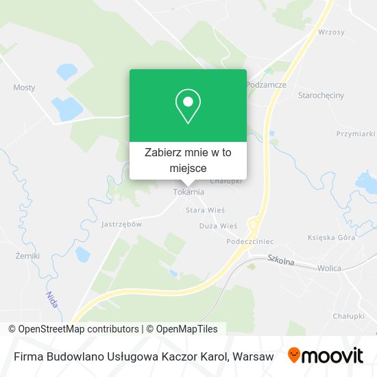 Mapa Firma Budowlano Usługowa Kaczor Karol