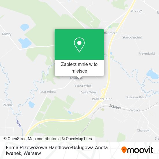 Mapa Firma Przewozowa Handlowo-Usługowa Aneta Iwanek