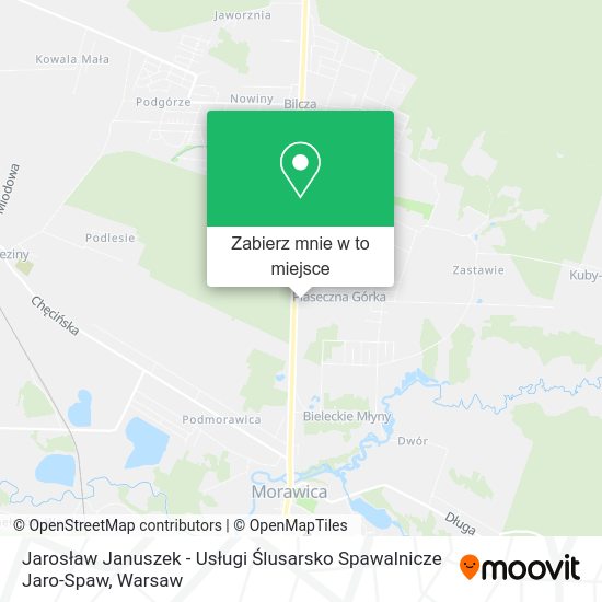 Mapa Jarosław Januszek - Usługi Ślusarsko Spawalnicze Jaro-Spaw