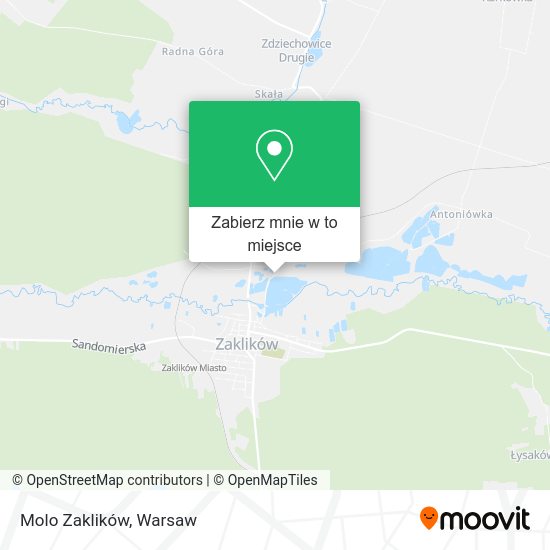 Mapa Molo Zaklików