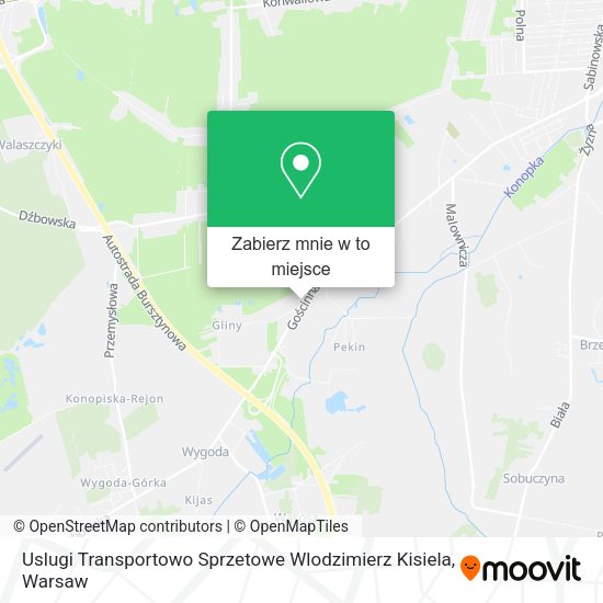 Mapa Uslugi Transportowo Sprzetowe Wlodzimierz Kisiela