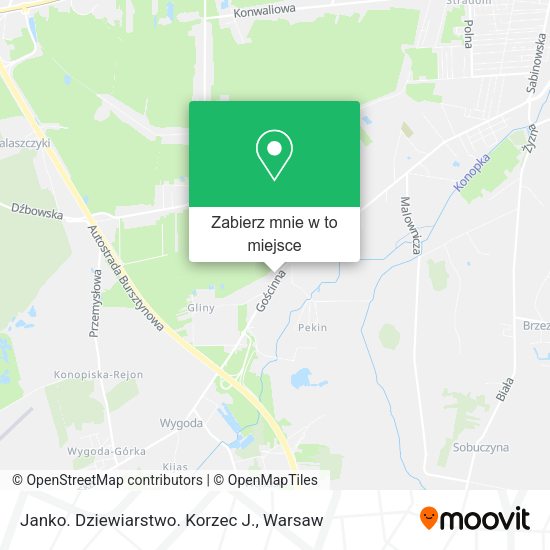 Mapa Janko. Dziewiarstwo. Korzec J.