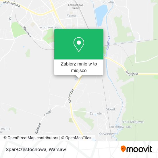 Mapa Spar-Częstochowa