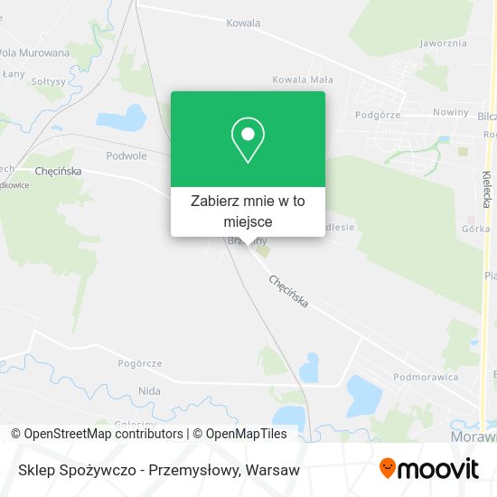 Mapa Sklep Spożywczo - Przemysłowy