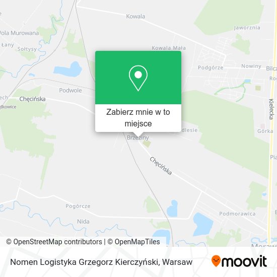 Mapa Nomen Logistyka Grzegorz Kierczyński