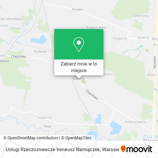 Mapa Usługi Rzeczoznawcze Ireneusz Ramiączek