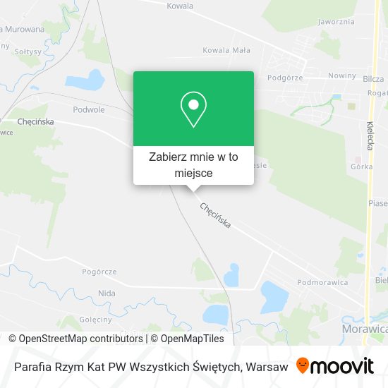 Mapa Parafia Rzym Kat PW Wszystkich Świętych