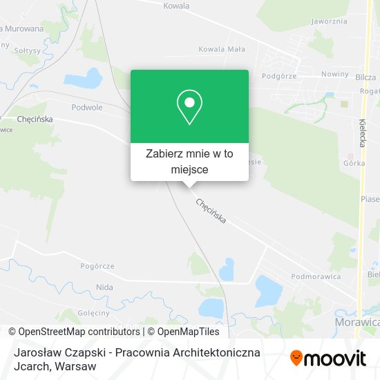 Mapa Jarosław Czapski - Pracownia Architektoniczna Jcarch