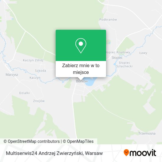 Mapa Multiserwis24 Andrzej Zwierzyński