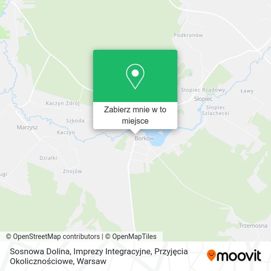 Mapa Sosnowa Dolina, Imprezy Integracyjne, Przyjęcia Okolicznościowe