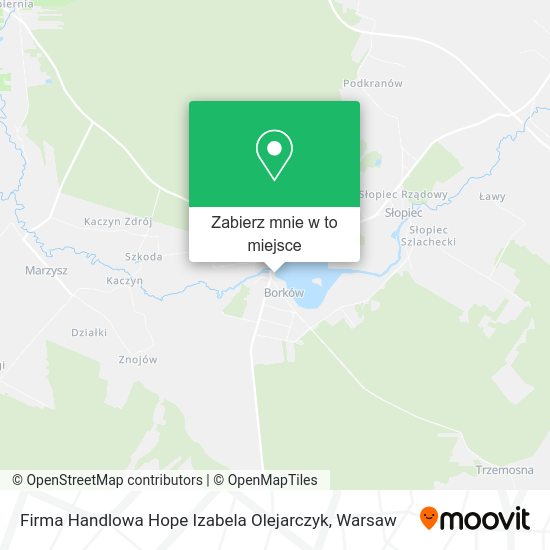 Mapa Firma Handlowa Hope Izabela Olejarczyk