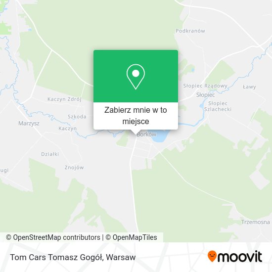 Mapa Tom Cars Tomasz Gogół