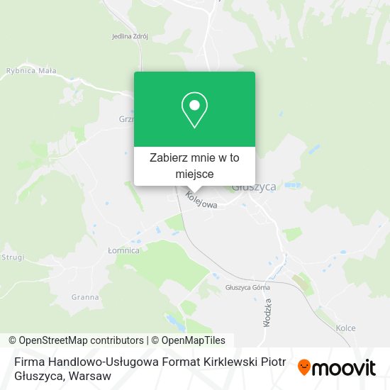 Mapa Firma Handlowo-Usługowa Format Kirklewski Piotr Głuszyca