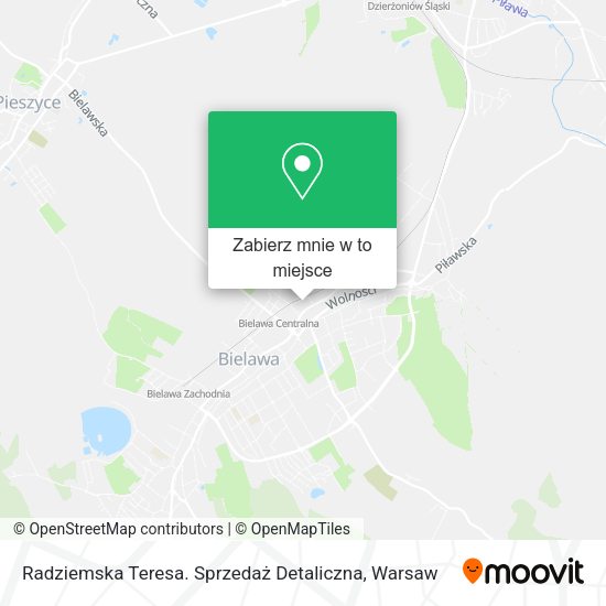 Mapa Radziemska Teresa. Sprzedaż Detaliczna