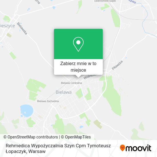 Mapa Rehmedica Wypożyczalnia Szyn Cpm Tymoteusz Łopaczyk