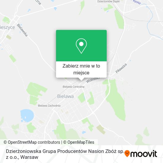 Mapa Dzierżoniowska Grupa Producentów Nasion Zbóż sp. z o.o.