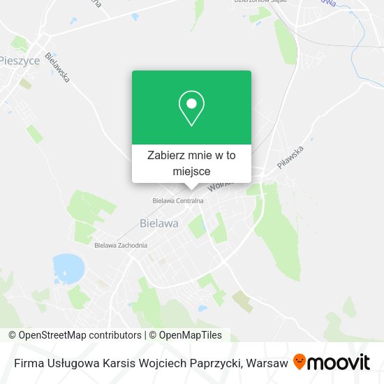 Mapa Firma Usługowa Karsis Wojciech Paprzycki