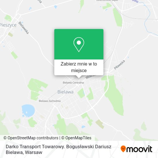 Mapa Darko Transport Towarowy. Bogusławski Dariusz Bielawa