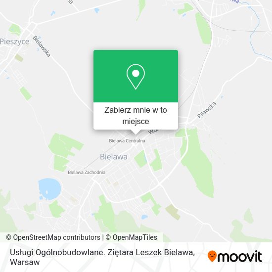 Mapa Usługi Ogólnobudowlane. Ziętara Leszek Bielawa