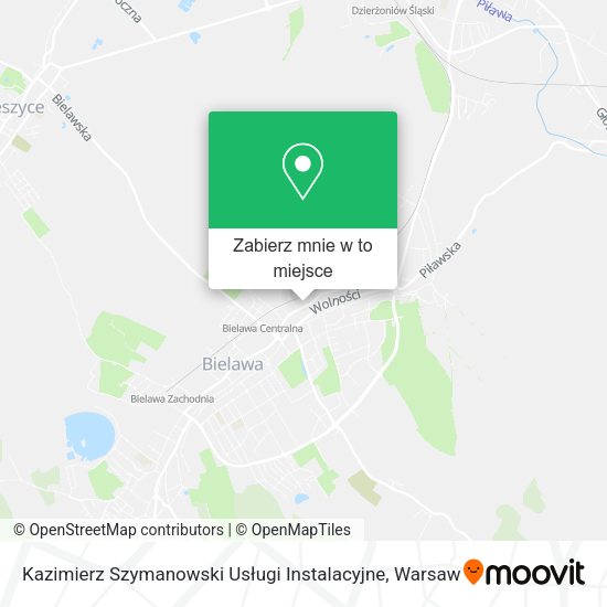 Mapa Kazimierz Szymanowski Usługi Instalacyjne