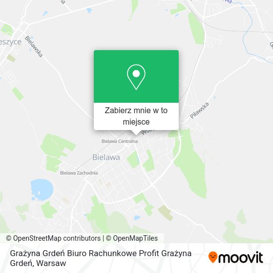 Mapa Grażyna Grdeń Biuro Rachunkowe Profit Grażyna Grdeń