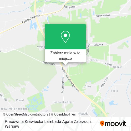 Mapa Pracownia Krawiecka Lambada Agata Zabrzuch