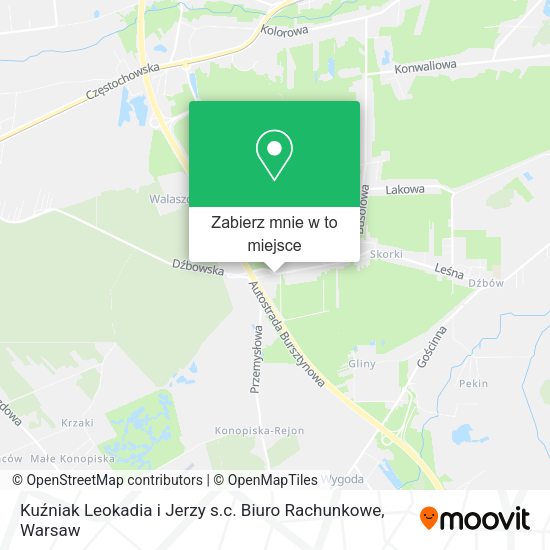 Mapa Kuźniak Leokadia i Jerzy s.c. Biuro Rachunkowe