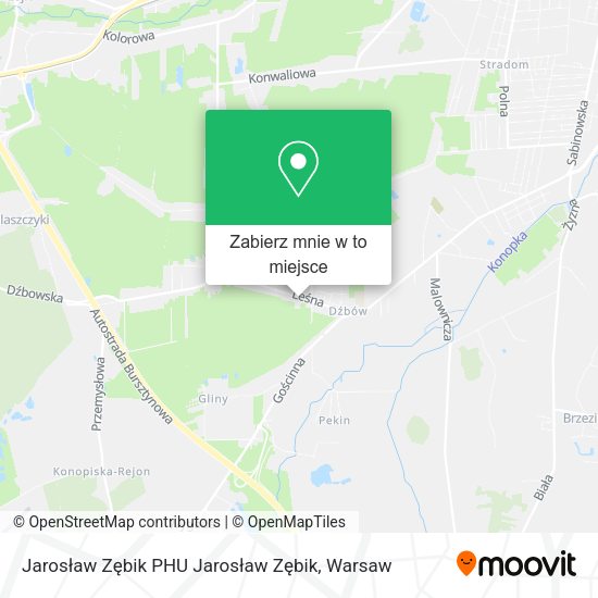 Mapa Jarosław Zębik PHU Jarosław Zębik