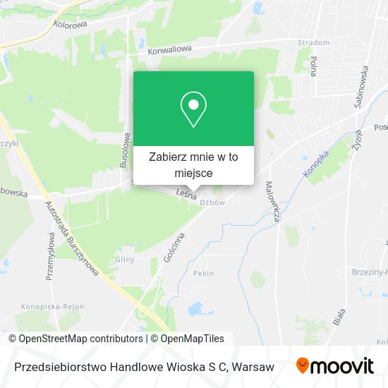 Mapa Przedsiebiorstwo Handlowe Wioska S C