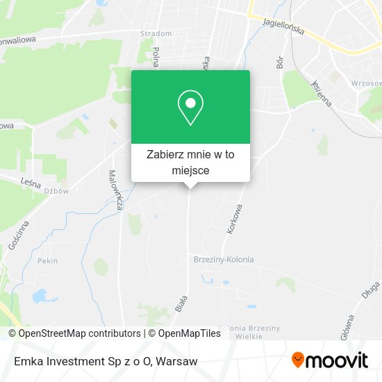 Mapa Emka Investment Sp z o O