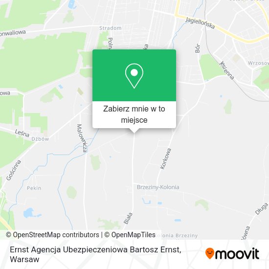 Mapa Ernst Agencja Ubezpieczeniowa Bartosz Ernst