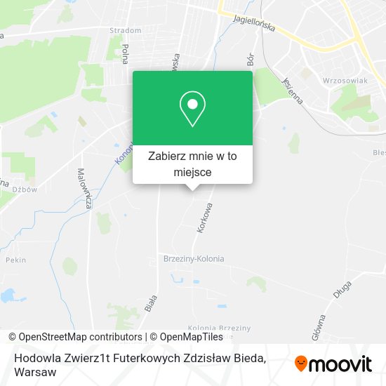 Mapa Hodowla Zwierz1t Futerkowych Zdzisław Bieda