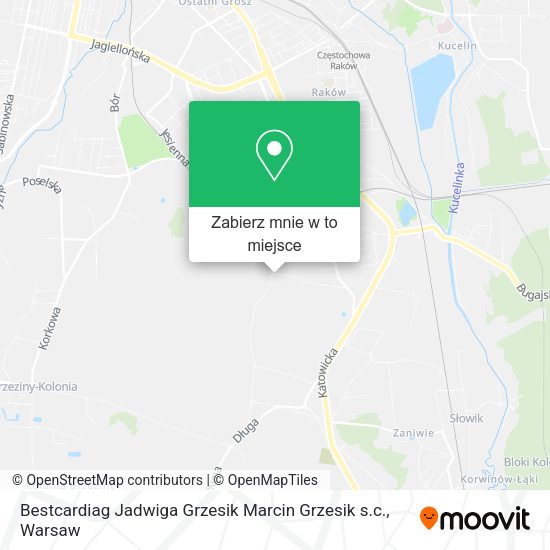 Mapa Bestcardiag Jadwiga Grzesik Marcin Grzesik s.c.