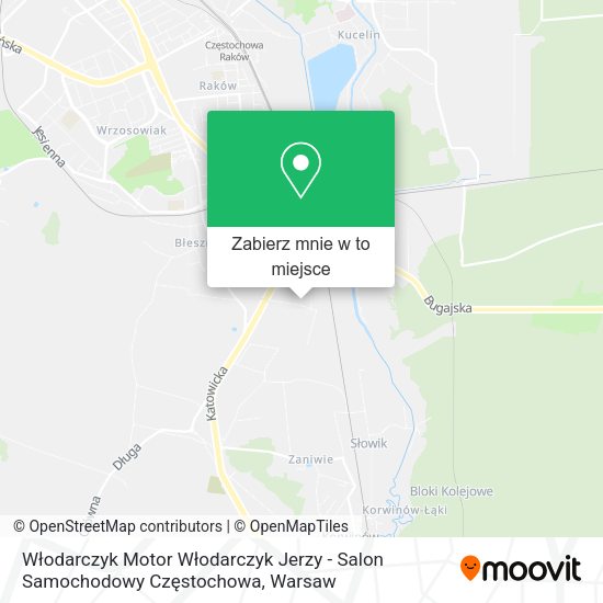 Mapa Włodarczyk Motor Włodarczyk Jerzy - Salon Samochodowy Częstochowa