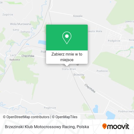 Mapa Brzezinski Klub Motocrossowy Racing