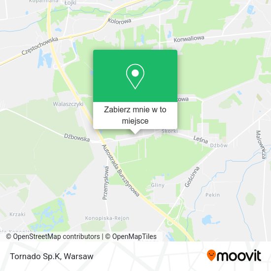 Mapa Tornado Sp.K