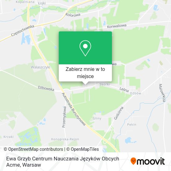 Mapa Ewa Grzyb Centrum Nauczania Języków Obcych Acme