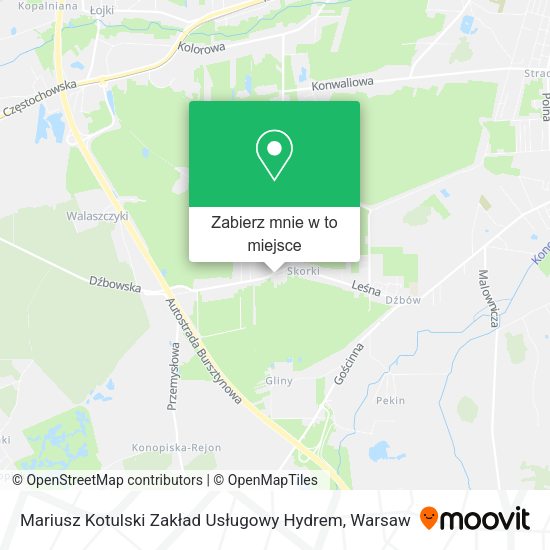 Mapa Mariusz Kotulski Zakład Usługowy Hydrem