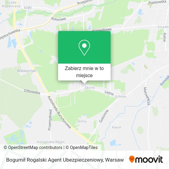 Mapa Bogumił Rogalski Agent Ubezpieczeniowy