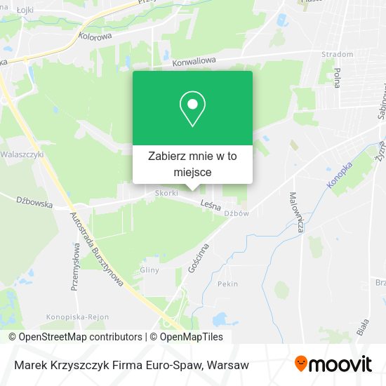 Mapa Marek Krzyszczyk Firma Euro-Spaw