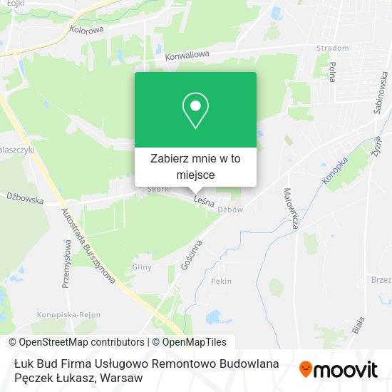 Mapa Łuk Bud Firma Usługowo Remontowo Budowlana Pęczek Łukasz