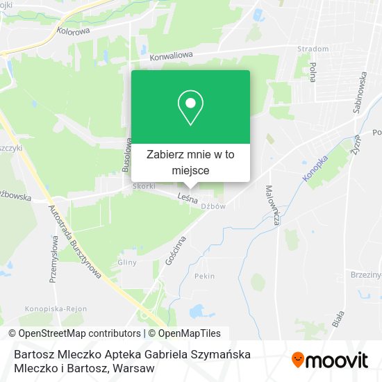 Mapa Bartosz Mleczko Apteka Gabriela Szymańska Mleczko i Bartosz